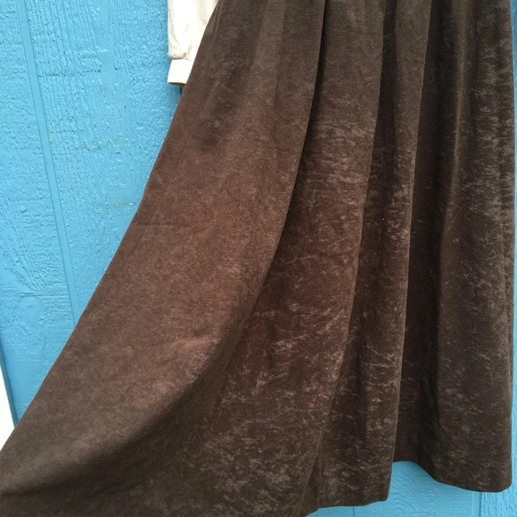 Vintage Button Down Long Sleeve Pleated Midi Skirt Women’s Plus Size 14 - Picture 4 of 11